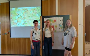 Dr. Laura Herzog, Christine Dierkes und Pia Müller bei einem Workshop zu Moor-Visionen
